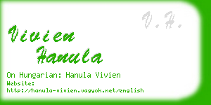 vivien hanula business card